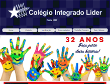 Tablet Screenshot of colegiointegradolider.com.br